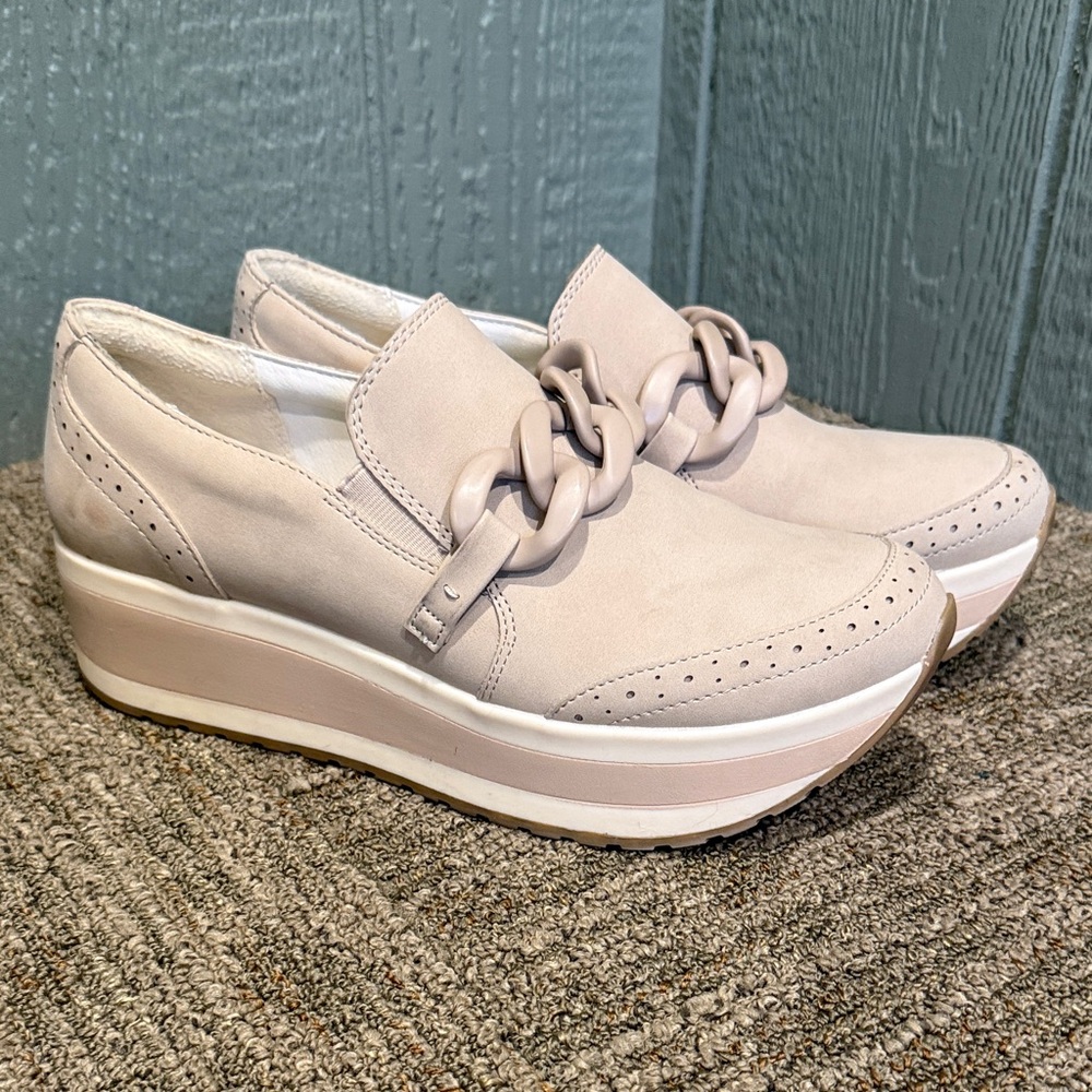 Women's Dolce Vita Cream Platform Loafers - 9.5